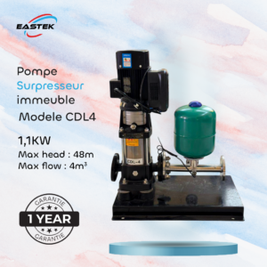 POMPE À HAUTE PRESSION CDL4-60 1.1KW pour immeuble