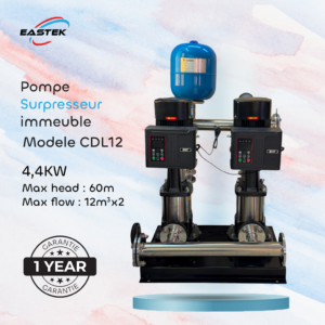 POMPE À HAUTE PRESSION CDL12-60 4KW pour immeuble